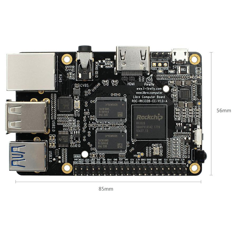 RK3328 SOC Embedded Papan